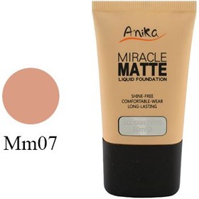 تصویر کرم پودر تیوپی مات آنیکا شماره 07 Anika Miracle Matte Foundation 07