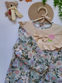 تصویر پیراهن وارداتی گلدار دخترانه 1تا4 سال - 90 