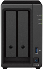 تصویر Synology DS723+ 2-Bay Diskstation NAS (AMD Ryzen?? 4 Threads R1600 Dual-Core 2GB Ram 2xRJ-45 1GbE LAN-Port - ارسال 15 الی 20 روز کاری 