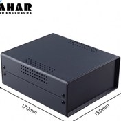 تصویر جعبه فلزی BDA 40004-A2 با پانل پلاستیکی 