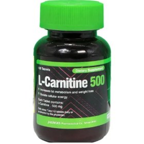 تصویر قرص ال کارنیتین 500 میلی گرم جالینوس 100 عددیJalimous L-Carnitine 500 mg 100 tabs 