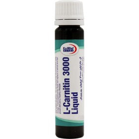 تصویر ویال ال کارنیتین 3000 میلی گرم یوروویتال 6 عددی Eurhovital L Carnitin 3000 Liquid 6 Vials