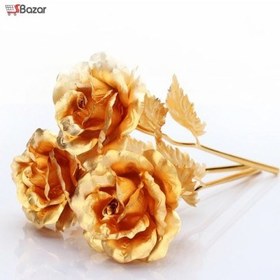 تصویر گل رز طرح طلا 