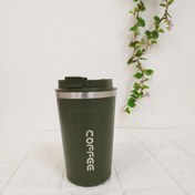 تصویر تراول ماگ سفری نی دار مدل Coffee ظرفیت 380 میلی لیتر کد 01 ا Travel Mug Coffee Travel Mug Coffee