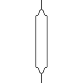 تصویر نرده فلزی مدرن پانته آ(کد 201) - مشکی Pantea Modern Metal Baluster staircase (code 200)