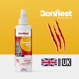 تصویر اسپری ضد اسکرچ و دور کننده گربه بونست انگلیس 200 میل Bonnest Keep Off Spray for Cat 200ml