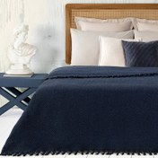 تصویر روتختی مادام کوکو مدل Stephane Lacivert Yatak Ortusu یک نفره سایز 220×160 سانتی متر 