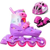 تصویر کفش اسکیت متغیر دخترانه فلایینگ ایگل S3 بنفش 