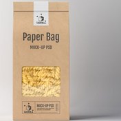 تصویر موکاپ پاکت بسته بندی کاملا لایه باز 