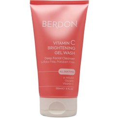 تصویر ژل شستشوی روشن کننده ویتامین C بردون 150 میلی لیتری Berdon vitamin C brightening washing gel 150ml