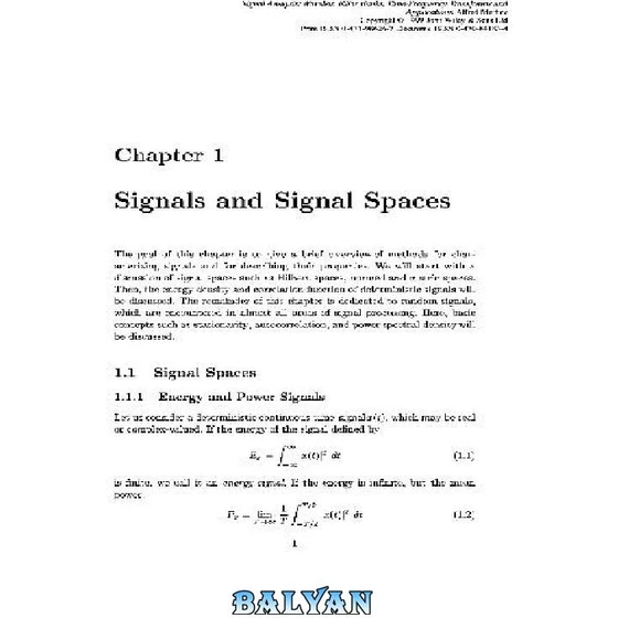 خرید و قیمت دانلود کتاب Signal analysis wavelets, filter banks, timefrequency transforms, and
