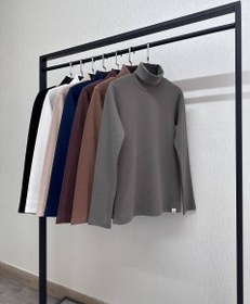 تصویر بلوز یقه اسکی - کرم 