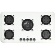 تصویر اجاق گاز شیشه ای رومیزی کن مدل پاردیک سفید Can pardik Tabletop Glass Gas Stove - White