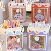 تصویر جا قلمی رومیزی و ارگانایزر کمدی طرح خوک 