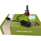 تصویر هدلایت حرفه‌ای Starlight up 130w پایه H7 و H1 - H7 starhlight-130w-h7