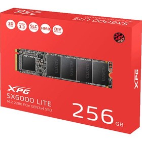 تصویر اس اس دی M.2 ای دیتا مدل XPG SX6000 Lite ظرفیت 256G (آکبند) 