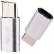 تصویر تبدیل میکرو USB به TYPE-C رویال 