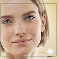 تصویر لنز چشم چیک ویو شماره 102 مدل AR-ICE-102 (chic view) رنگ یخی طوسی Chic view soft contact lens AR-ICE-102