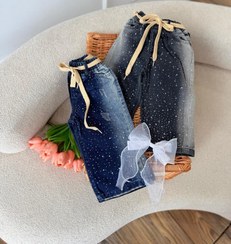 تصویر کد ۳۰۱۳ شلوار جین فول نگین جدید 