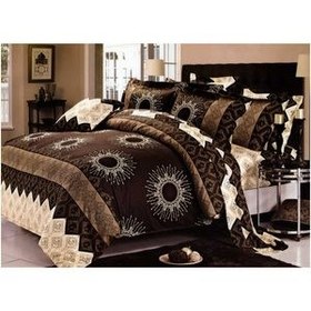 تصویر سرویس لحاف روتختی متین مدل Solar دو نفره ۶ تکه 