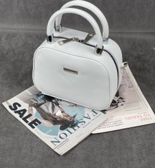 تصویر کیف دوشی زنانه مینیمال مدل 586 از چرم مصنوعی 