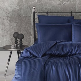 تصویر سرویس روتختی هتلی سرمه ای 