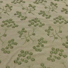 تصویر لینن اپلیکه دوزی سبز 