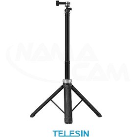 تصویر سه‌پایه مونوپاد 150 سانتی متر تلسین - TELESIN Tripod Selfie Stick TELESIN Rotating Adjustable Tripod Selfie Stick