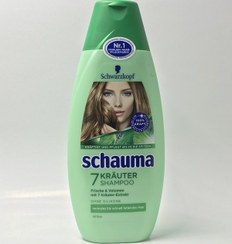 تصویر شامپو هفت گیاه شاوما مناسب موهای نرمال تا چرب حجم 350 میل SCHWARZKOPF SCHAUMA 7 KRAUTER SHAMPOO