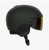 تصویر کلاه ایمنی اسکی خاکستری مردانه و زنانه راننده MIPS SKI اسنوبرد سالامون Salomon 