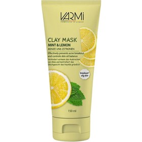 تصویر ماسک صورت خاک رسی نعناع و لیمو وارمی Clay Mask Mint & Lemon 150ml VARMI