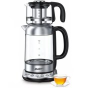 تصویر چای ساز مایر مدل MR6600 ظرفیت ۱.۷ لیتر با کتری استیل ضد زنگ 