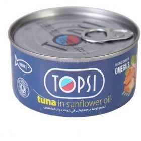 تصویر تن ماهی 180 گرم تاپسی 