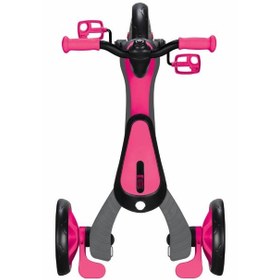 تصویر سه‌چرخه اکسپلورر ۴ در ۱ (مشکی/فوشیا) برند globber Explorer 4-In-1 Trike (Black/Fuchsia)