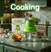 تصویر خردکن غذاساز کوکینگ۔ ظرفیت 1/8 لیتری همراه با ۴ تیغه استیل- ۲۰۲۵-CK Cooking