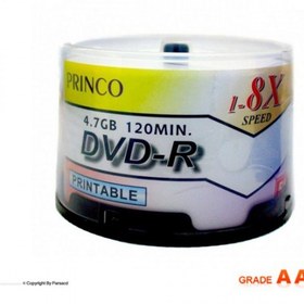 تصویر دی وی دی پرینتیبل پرینکو بسته 50 عددی printable princo DVD-R -50 Pack