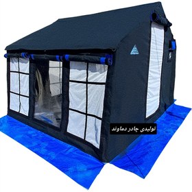 تصویر چادر برزنتی گلشن ۹ متری کمپینگ مسافرتی برند دماوند Tent