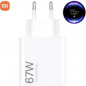 تصویر شارژر اورجینال شیائومی 67W با کابل usb-c پک دار Xiaomi adapter 67W