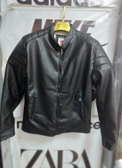 تصویر کاپشن چرم مردانه خارجی داخل خز(ارسال رایگان) 