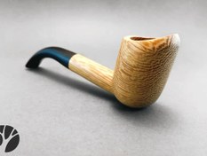 تصویر پیپ چوب آفریقایی لاتی(ونگه سفید) طرح volcano 