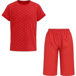 تصویر ست تی شرت آستین کوتاه و شلوارک راحتی زنانه مدل AM050 