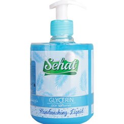 تصویر مایع دستشویی گلیسیرینه آبی 500 میل صحت Sehat Blue Glycerin Handwashing Liquid 500ml