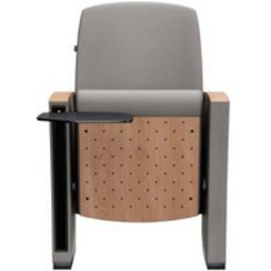 تصویر صندلی آمفي تئاتر با دسته مستقل تحریري و پایه ثابت و كف تاشو مدل 3022 اروند 