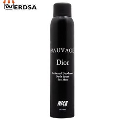 تصویر اسپری بدن مردانه مدل Suavage Dior حجم 200 میل نایس پاپت Nice Puppet Suavage Dior Spray For Man 200ml