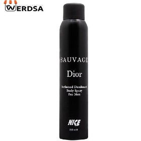 تصویر اسپری بدن مردانه مدل Suavage Dior حجم 200 میل نایس پاپت Nice Puppet Suavage Dior Spray For Man 200ml