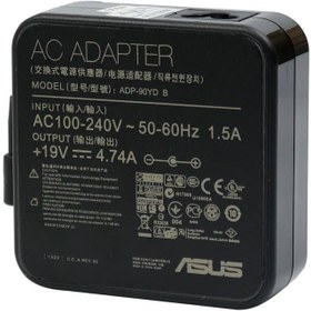 تصویر شارژر لپ تاپ ایسوس ۱۹ ولت ۴.۷۴ آمپر مدل ADP-90YD B 