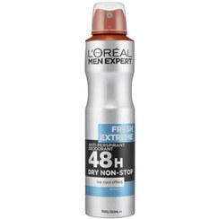 تصویر اسپری ضد تعریق مردانه لورال مدل فرش اکستریم 48 ساعته – 250 میل Loreal Men Expert Fresh Extreme 