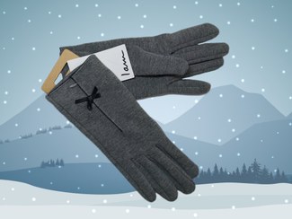 تصویر دستکش زنانه داخل خزدار برند آی ام 