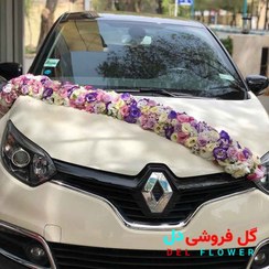 تصویر گل ماشین عروس خطی 605 