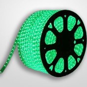 تصویر ریسه شلنگی سبز ۵۷۳۰ SMD دو لاین ZFR حلقه صد متری 